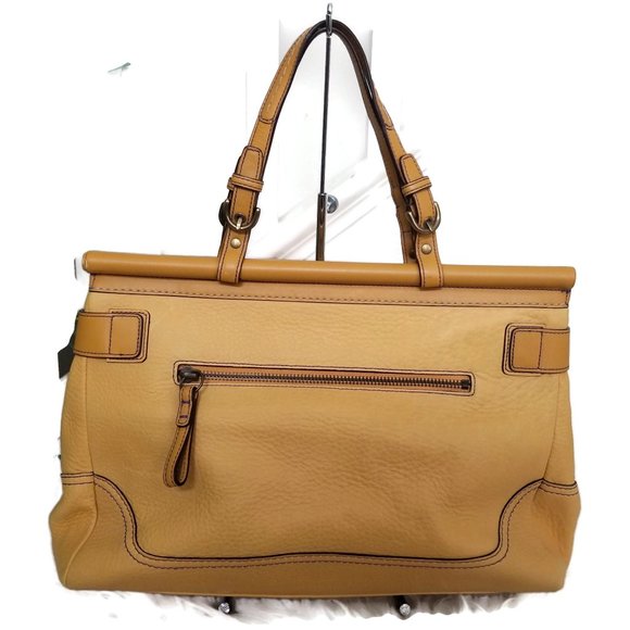 Vintage Coach 9749 mustard yellow leather satchel limited edition - Picture 2 of 12